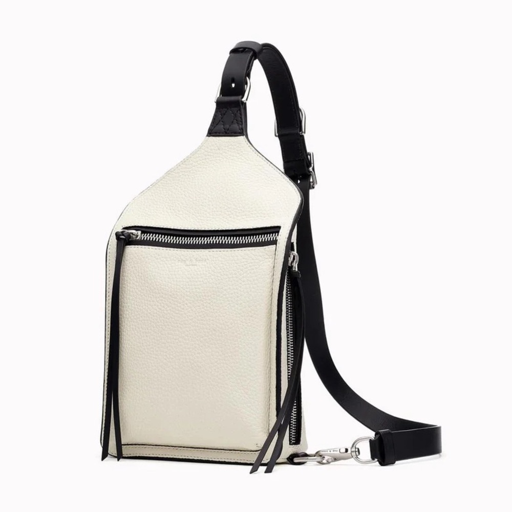 Like New! Rag & Bone White Leather Sling Bag - Elliot Sling in Antique White